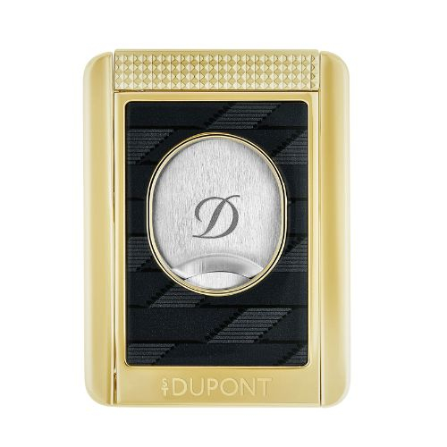 Dupont Zigarrencutter Stand Monogramm 1872 Gold/Schwarz