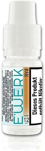 E-Liquid E WERK RY4 Tobacco 12 mg Nikotin E-Liquid E WERK RY4 Tobacco 12 mg Nikotin