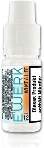 E-Liquid E WERK What a Life Erdbeere 12 mg Nikotin