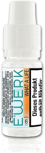 E-Liquid E WERK What a Life Erdbeere 6mg Nikotin E-Liquid E WERK What a Life Erdbeere 6mg Nikotin