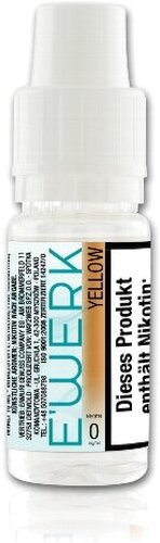 E-Liquid E WERK Yellow Tobacco Virginia 0mg Nikotin