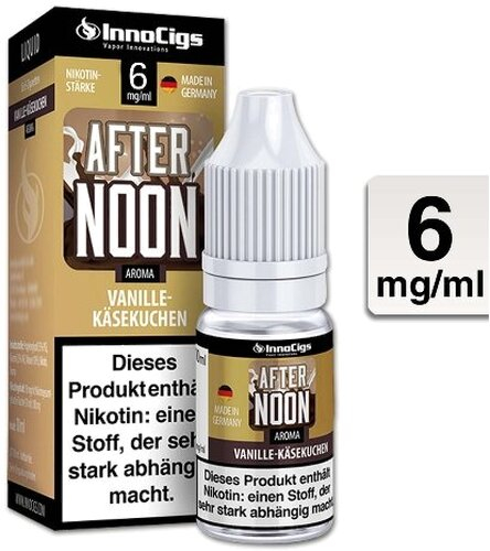 E-Liquid InnoCigs Afternoon Vanille-Käsekuchen 6mg Nikotin