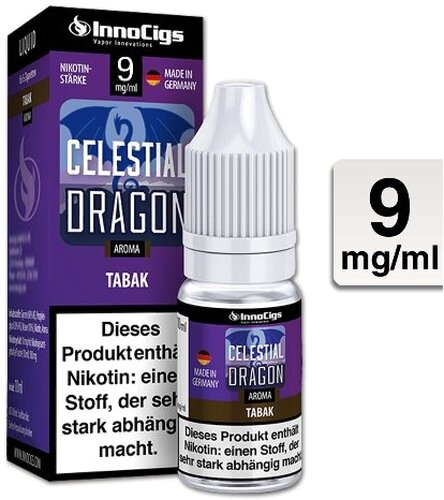 E-Liquid InnoCigs Celestial Dragon Tabak 9 mg Nikotin E-Liquid InnoCigs Celestial Dragon Tabak 9 mg Nikotin