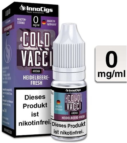 E-Liquid InnoCigs Cold Vacci Heidelbeere-Menthol 0mg Nikotin