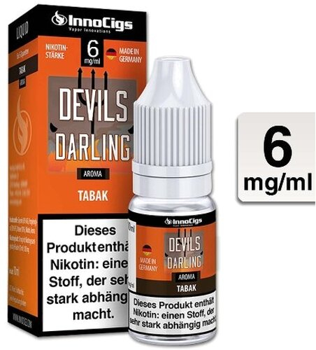 E-Liquid InnoCigs Devils Darling Tabak 6 mg Nikotin E-Liquid InnoCigs Devils Darling Tabak 6 mg Nikotin