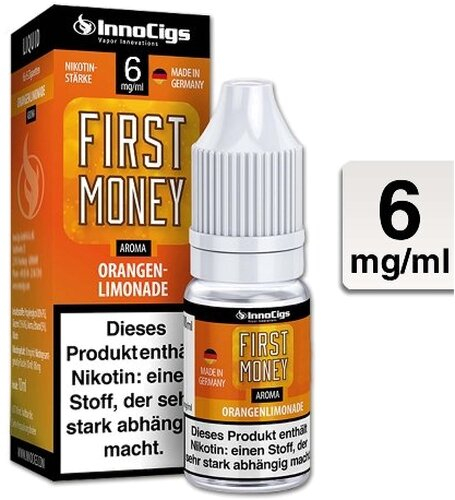 E-Liquid InnoCigs First Money Orangenlimonade 6 mg Nikotin E-Liquid InnoCigs First Money Orangenlimonade 6 mg Nikotin