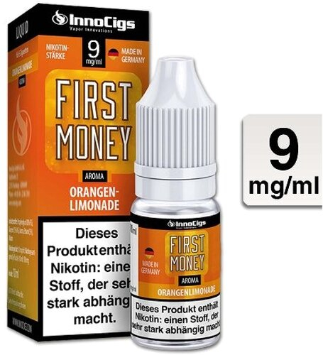 E-Liquid InnoCigs First Money Orangenlimonade 9 mg Nikotin E-Liquid InnoCigs First Money Orangenlimonade 9 mg Nikotin