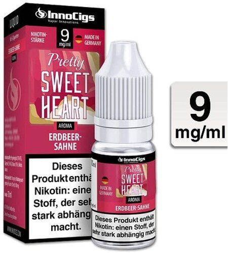 E-Liquid InnoCigs Pretty Sweetheart Sahne-Erdbeer 9 mg Nikotin E-Liquid InnoCigs Pretty Sweetheart Sahne-Erdbeer 9 mg Nikotin