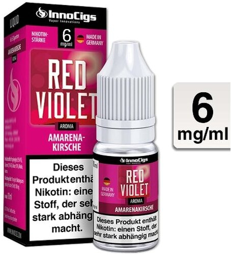 E-Liquid InnoCigs Red Violet Amarenakirsche 6 mg Nikotin E-Liquid InnoCigs Red Violet Amarenakirsche 6 mg Nikotin
