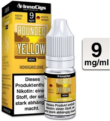 E-Liquid InnoCigs Rounded Yellow Honigmelone 9mg Nikotin