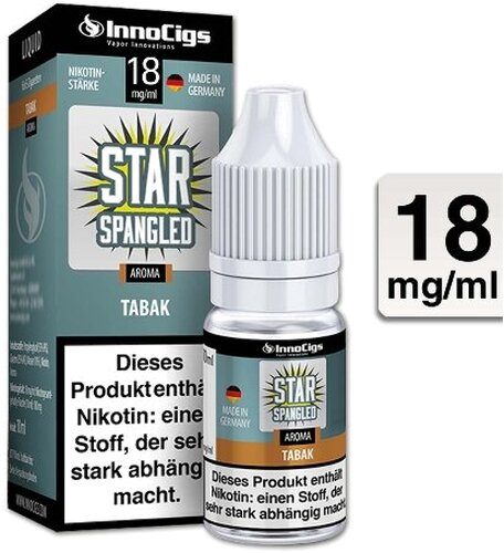 E-Liquid InnoCigs Star Spangled Tabak 18mg Nikotin E-Liquid InnoCigs Star Spangled Tabak 18mg Nikotin
