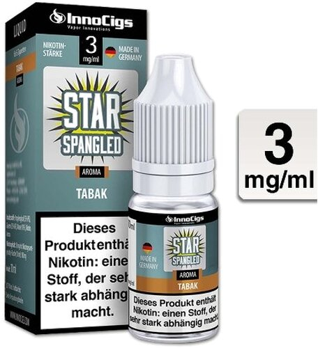 E-Liquid InnoCigs Star Spangled Tabak 3mg Nikotin