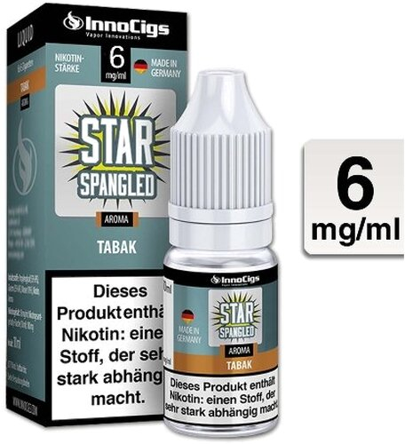 E-Liquid InnoCigs Star Spangled Tabak 6mg Nikotin E-Liquid InnoCigs Star Spangled Tabak 6mg Nikotin