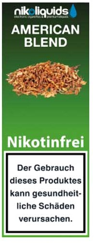 E-Liquid NIKOLIQUIDS American Blend ohne Nikotin 10ml