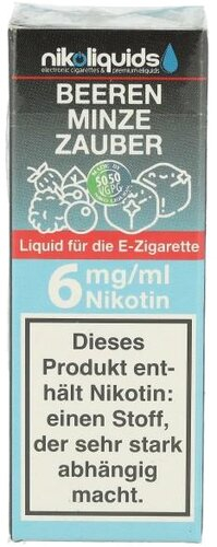 E-Liquid NIKOLIQUIDS Beeren Minze Zauber 6mg Nikotin