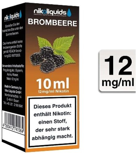 E-Liquid NIKOLIQUIDS Brombeere 12 mg