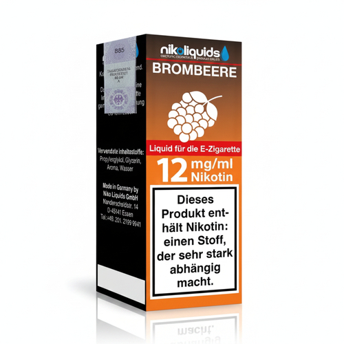 E-Liquid NIKOLIQUIDS Brombeere 12 mg