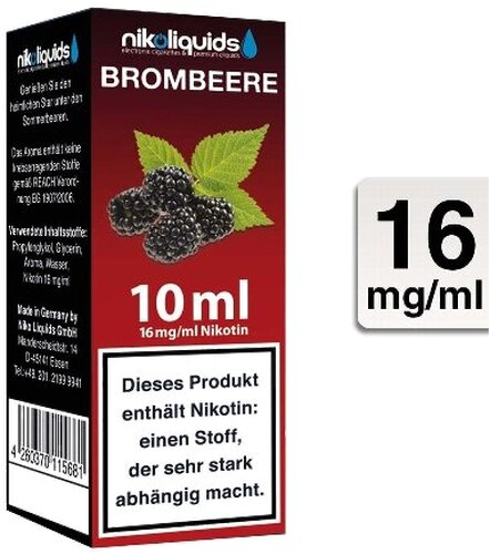 E-Liquid NIKOLIQUIDS Brombeere 16 mg
