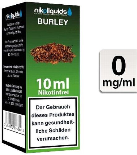 E-Liquid NIKOLIQUIDS Burley Tabak ohne Nikotin