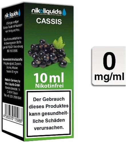 E-Liquid NIKOLIQUIDS Cassis 0mg Nikotin