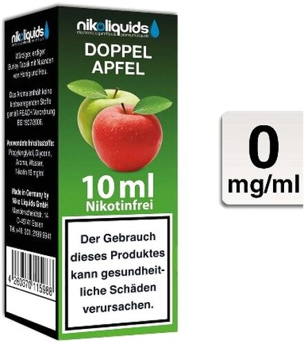 E-Liquid NIKOLIQUIDS Doppel Apfel ohne Nikotin