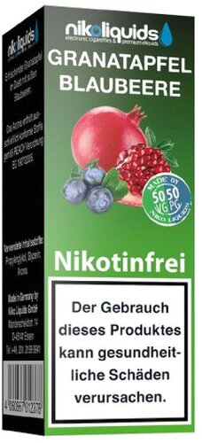 E-Liquid NIKOLIQUIDS Granatapfel Blaubeere 0 mg Nikotin