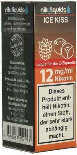 E-Liquid NIKOLIQUIDS Ice Kiss 12 mg Nikotin