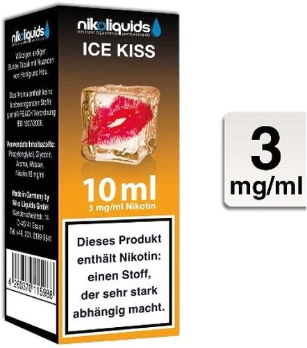 E-Liquid NIKOLIQUIDS Ice Kiss 3 mg Nikotin