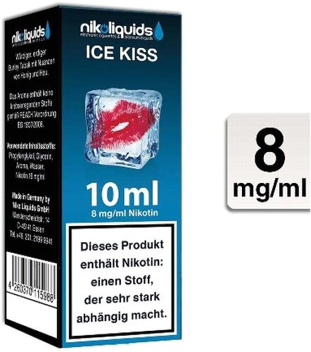 E-Liquid NIKOLIQUIDS Ice Kiss 8 mg Nikotin