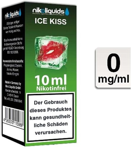 E-Liquid NIKOLIQUIDS Ice Kiss Exotic und Menthol ohne Nikotin