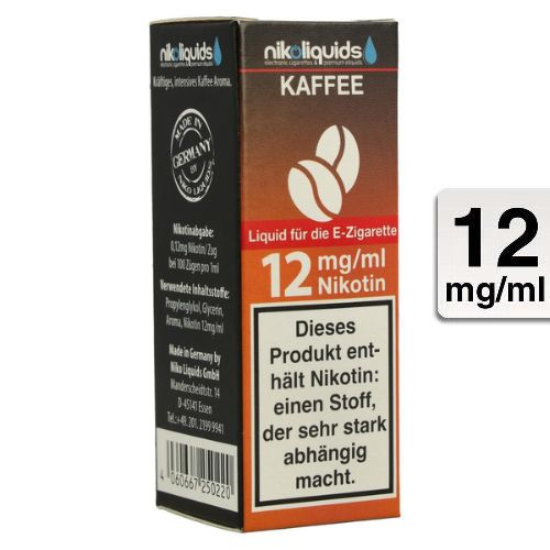 E-Liquid NIKOLIQUIDS Kaffee 12 mg Nikotin