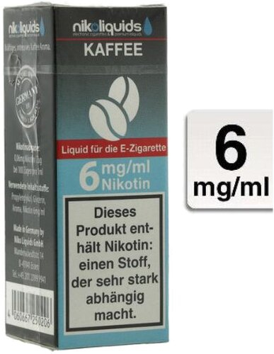 E-Liquid NIKOLIQUIDS Kaffee 6 mg Nikotin