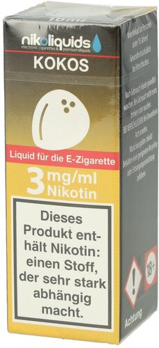 E-Liquid NIKOLIQUIDS Kokos 3mg Nikotin E-Liquid NIKOLIQUIDS Kokos 3mg Nikotin