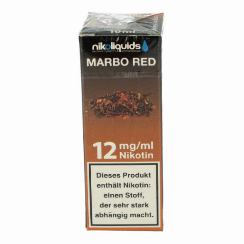 E-Liquid NIKOLIQUIDS Marbo Red 12 mg Nikotin E-Liquid NIKOLIQUIDS Marbo Red 12 mg Nikotin
