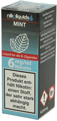 E-Liquid NIKOLIQUIDS Mint 6 mg Nikotin