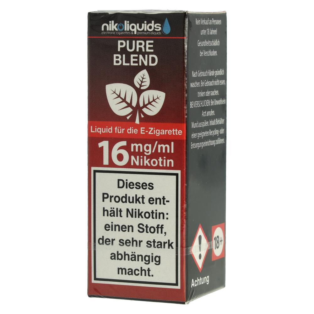 E-Liquid NIKOLIQUIDS Pure Blend 16 mg E-Liquid NIKOLIQUIDS Pure Blend 16 mg