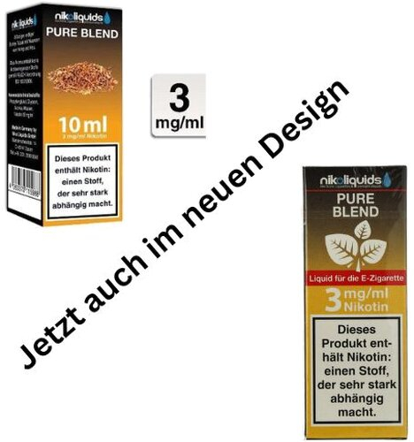 E-Liquid NIKOLIQUIDS Pure Blend 3 mg Nikotin E-Liquid NIKOLIQUIDS Pure Blend 3 mg Nikotin