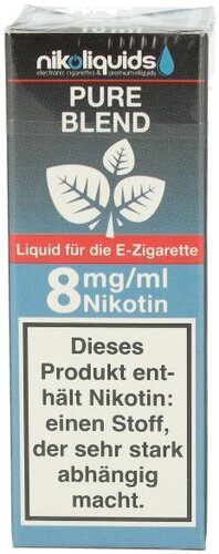 E-Liquid NIKOLIQUIDS Pure Blend 8 mg
