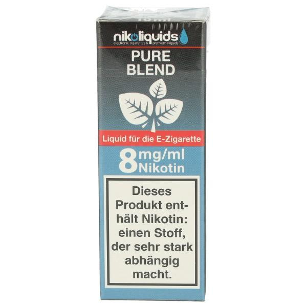 E-Liquid NIKOLIQUIDS Pure Blend 8 mg E-Liquid NIKOLIQUIDS Pure Blend 8 mg