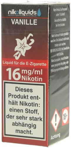 E-Liquid NIKOLIQUIDS Vanille 16 mg Nikotin E-Liquid NIKOLIQUIDS Vanille 16 mg Nikotin