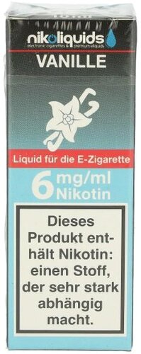 E-Liquid NIKOLIQUIDS Vanille 6 mg Nikotin