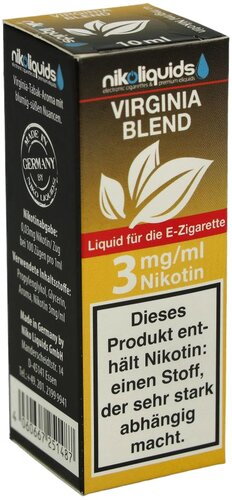 E-Liquid NIKOLIQUIDS Virginia Blend 3 mg Nikotin
