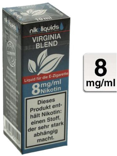 E-Liquid NIKOLIQUIDS Virginia Blend 8 mg Nikotin