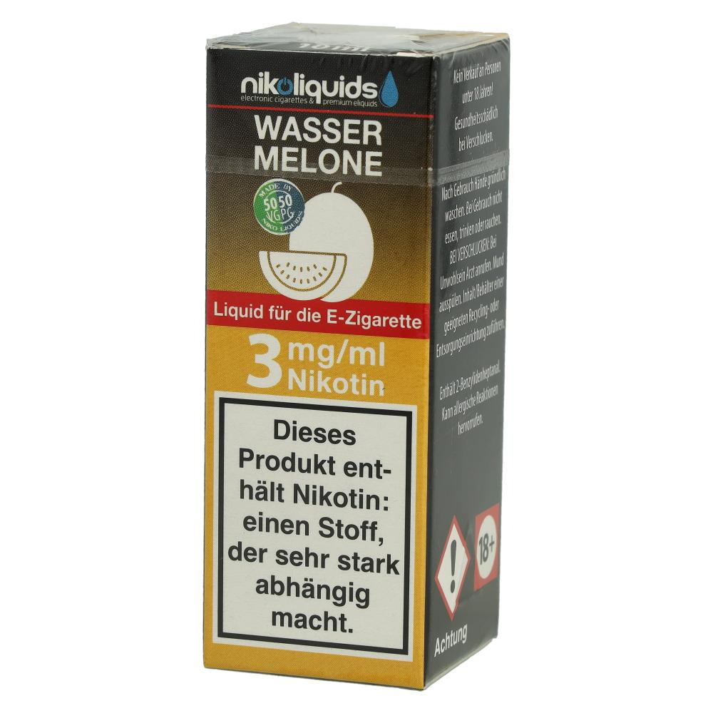 E-Liquid NIKOLIQUIDS Wassermelone 3 mg Nikotin 50 VG / 50 PG E-Liquid NIKOLIQUIDS Wassermelone 3 mg Nikotin 50 VG / 50 PG