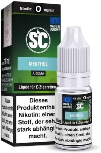 E-Liquid SC Aroma Menthol 0mg Nikotin