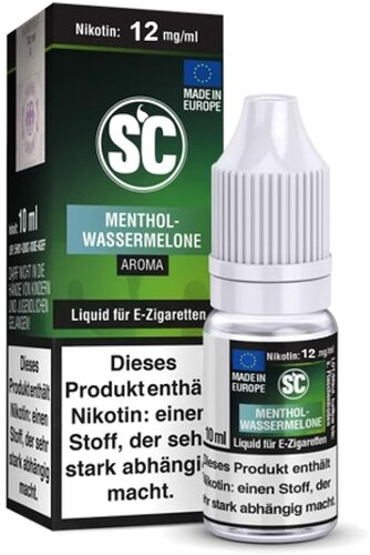 E-Liquid SC Aroma Menthol-Wassermelone 12mg Nikotin