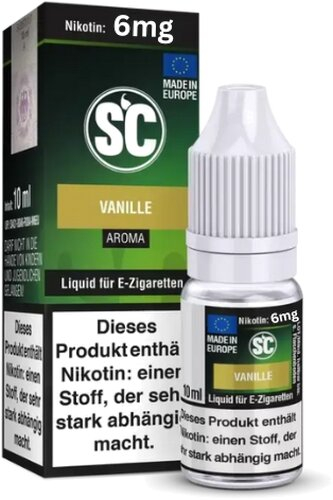 E-Liquid SC Aroma Vanille 6mg Nikotin