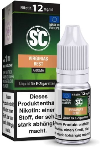 E-Liquid SC Aroma Virginias Tabak 12mg Nikotin