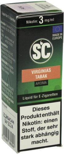 E-Liquid SC Aroma Virginias Tabak 3mg Nikotin