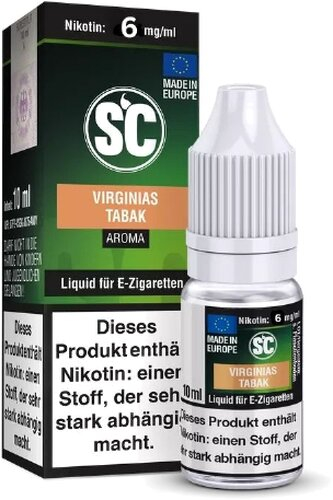 E-Liquid SC Aroma Virginias Tabak 6mg Nikotin